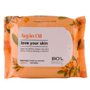 دستمال مرطوب آرایشی روغن آرگان مخصوص پوست خشک و حساس