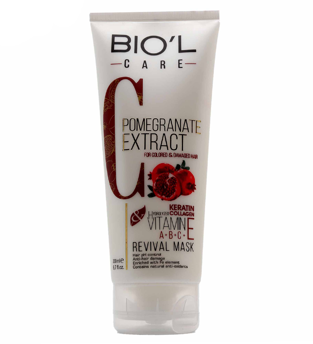 ماسک مو تیوپی هیرکر کراتینه با عصاره انار مخصوص موهای رنگ شده 200 میلی لیتر