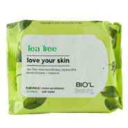 دستمال مرطوب آرایشی درخت چای مخصوص پوست چرب