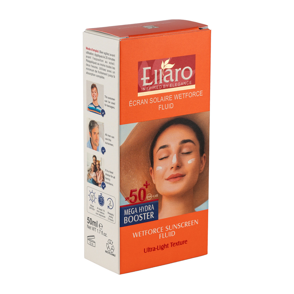 فلوئید ضد آفتاب وت فورس دارای SPF 50 حجم 50 میلی لیتر فلوئید ضد آفتاب وت فورس دارای SPF 50 حجم 50 میلی لیتر