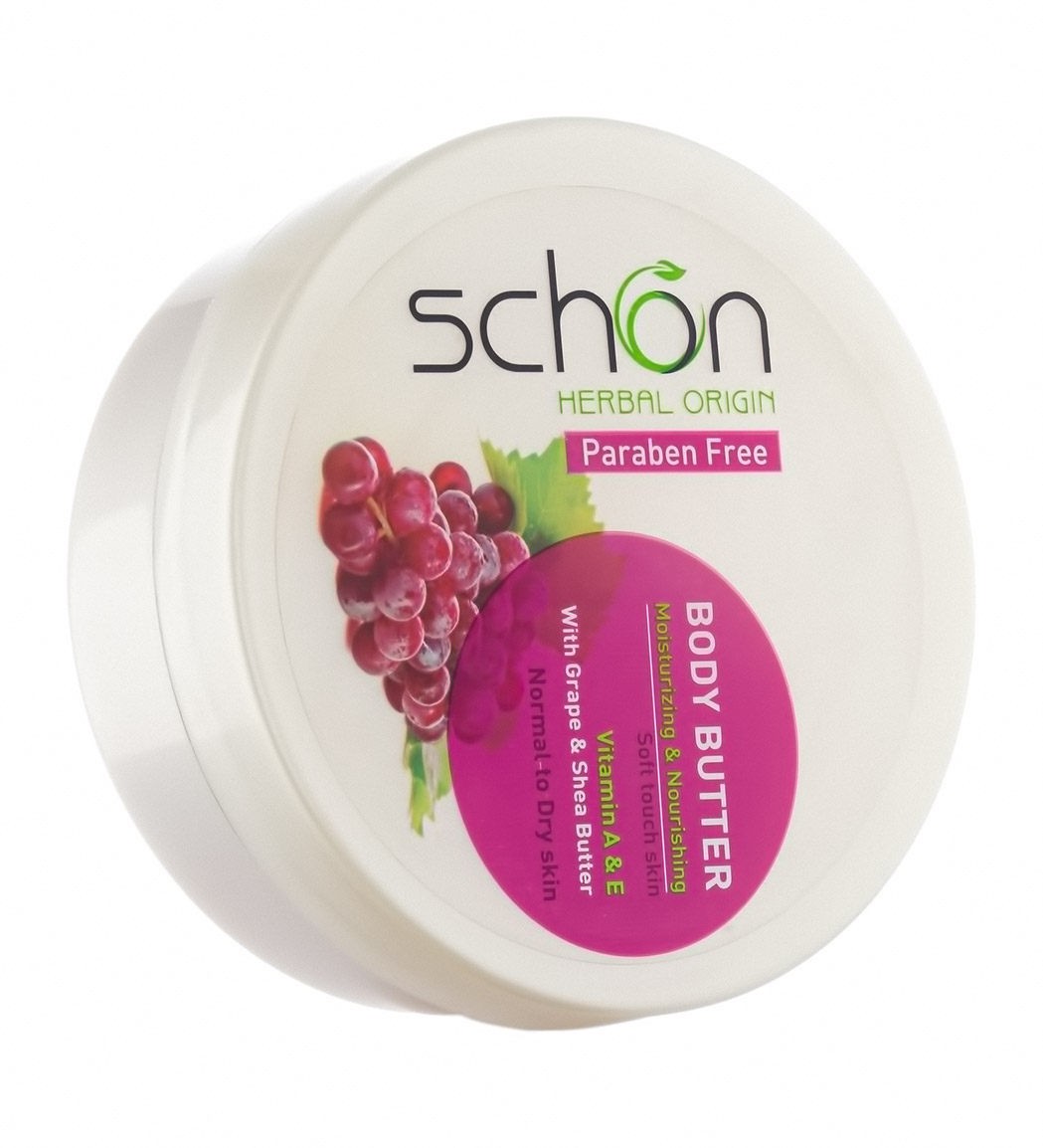 بادی باتر انگور قرمز و شی باتر 200میل بادی باتر انگور قرمز و شی باتر 200میل