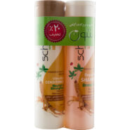 پک دوتایی شامپو و نرم کننده مو ترمیم کننده جینسینگ و کراتین 800 میلی لیتر