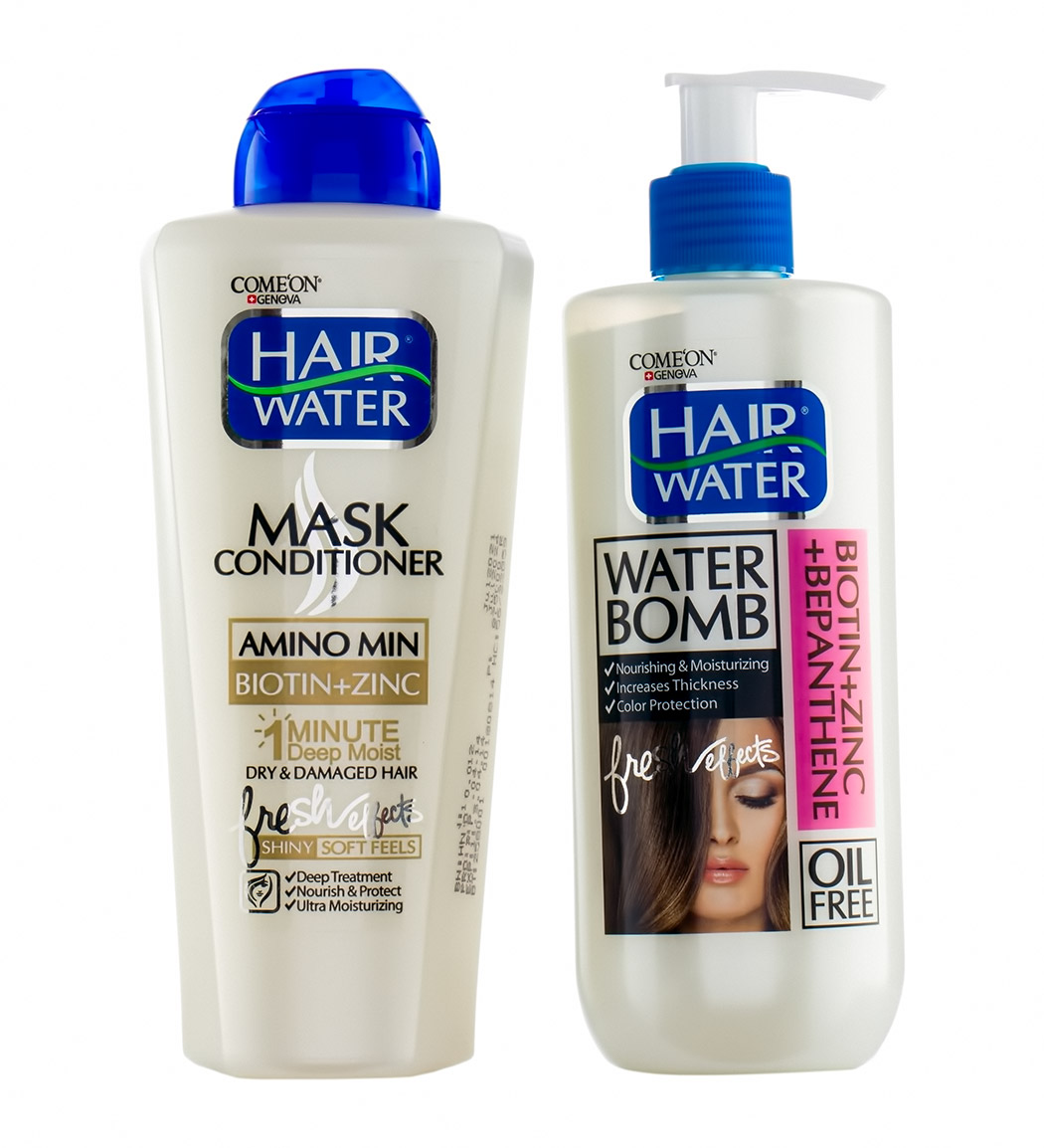 پک ماسک و نرم کننده مو هیرواتر بیوتین و زینک 400میل و واتربمب مو مدل بیوتین زینک و بپانتین 400میل پک ماسک و نرم کننده مو هیرواتر بیوتین و زینک 400میل و واتربمب مو مدل بیوتین زینک و بپانتین 400میل