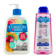 پک ژل شستشوی صورت پوست چرب 500میل و محلول میسلار پوست های چرب و مستعد آکنه 400میل