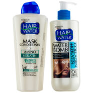 پک ماسک مو کراتینه 400میل به همراه واتربمب مو کراتین و کلاژن 400میل