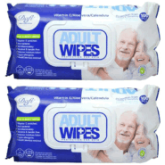 دستمال مرطوب مدل Adult Wipes پک 2 عددی