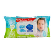 دستمال مرطوب کودک حاوی ویتامین آ و ای بسته 100 عددی