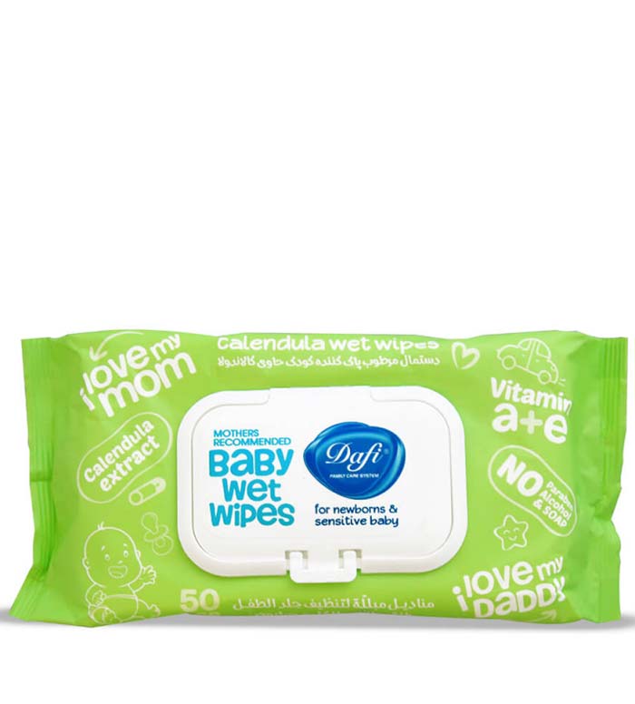 دستمال مرطوب کودک کالاندولا درب دار 50عددی دستمال مرطوب کودک کالاندولا درب دار 50عددی