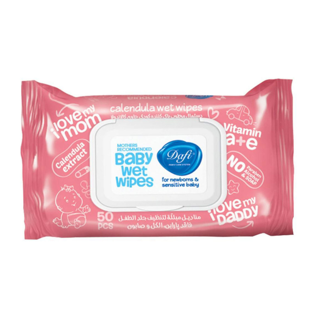 دستمال مرطوب کودک کالاندولا درب دار 50عددی دستمال مرطوب کودک کالاندولا درب دار 50عددی