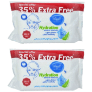دستمال مرطوب پاک کننده آرایش دافی مدل Hydration پک 2 عددی