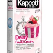 کاندوم مدل Delay Fruty Cream بسته 12 عددی