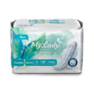 نوار بهداشتی مکسی نیمه ضخیم بالدار سایز بزرگ مناسب پوست حساس بسته 10عددی