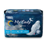 نوار بهداشتی مکسی نیمه ضخیم بالدار مناسب شب سایز خیلی بزرگ بسته 10عددی