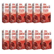 پک 12 عددی کاندوم مدل Double Pomogranet