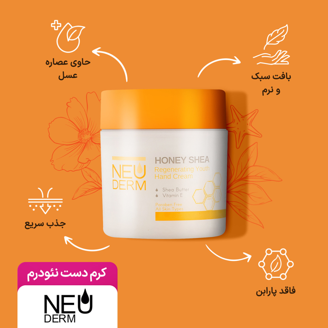 کرم دست مدل رینوتریو هانی شی حجم 150 میلی لیتر کرم دست مدل رینوتریو هانی شی حجم 150 میلی لیتر