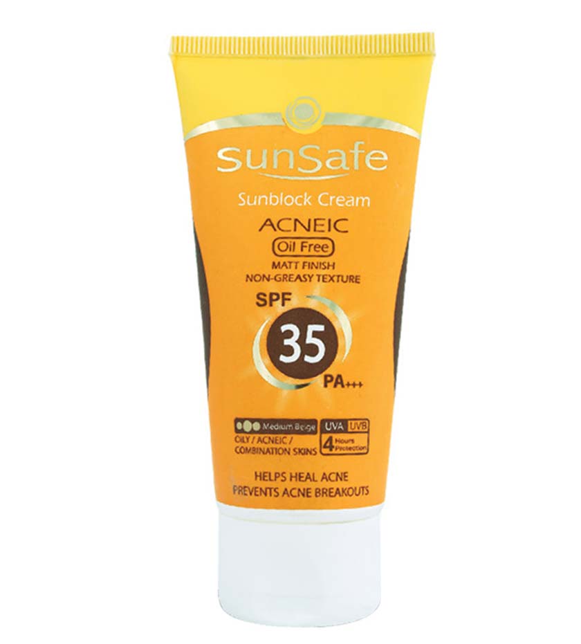 کرم ضد آفتاب رنگی پوست چرب spf35 کرم ضد آفتاب رنگی پوست چرب spf35