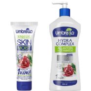 پک کرم ژل آبرسان انار حجم 600 میل و کرم ژل آبرسان انار حجم 75 میل