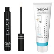 پک محلول تقویت کننده مژه سریتا و ضد آفتاب رنگی مناسب پوست خشک SPF50 رنگ بژ روشن