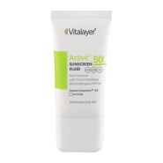 فلوئید ضد آفتاب بی رنگ اکتیویت مناسب پوست چرب و مستعد جوش حجم 50 میل